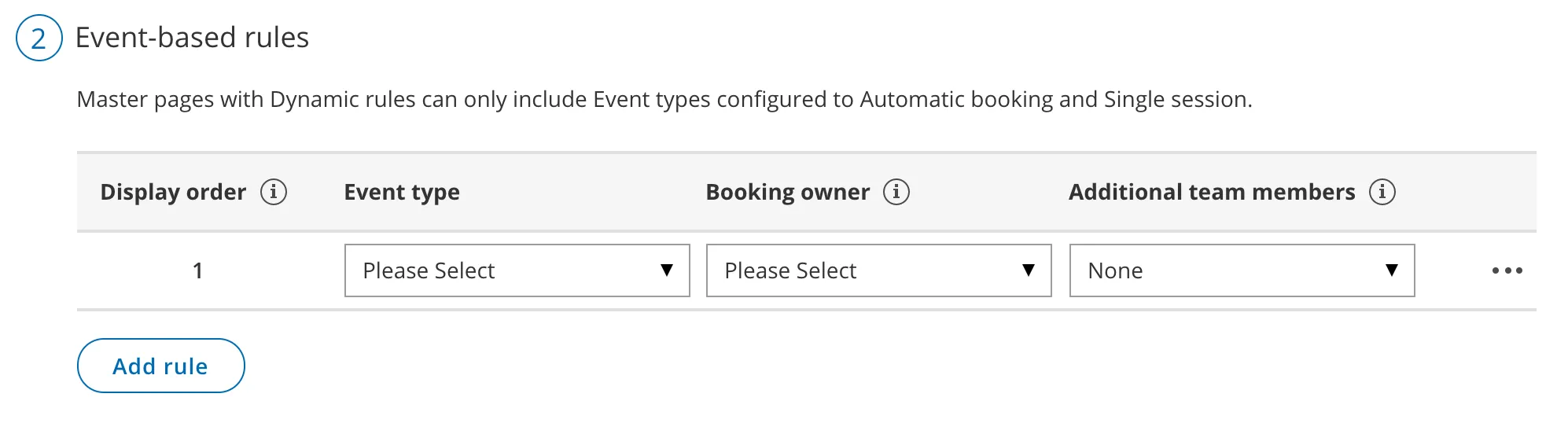 Figure 3: Add an event-based rule