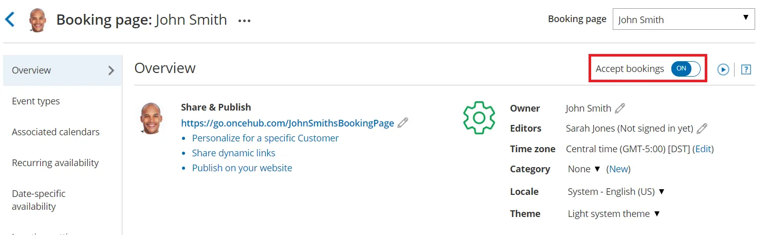 Booking Page - No times are currently available